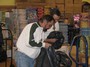 Alan and Mike cleaning up